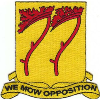 Coat of arms (crest) of the 77th Field Artillery Battalion, US Army