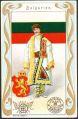 Arms, Flags and Folk Costume trade card