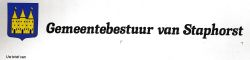 Wapen van Staphorst/Arms (crest) of Staphorst