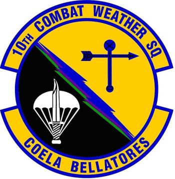 Coat of arms (crest) of the 10th Combat Weather Squadron, US Air Force