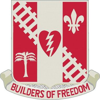 Coat of arms (crest) of 44th Engineer Battalion, US Army