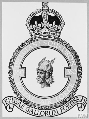 Coat of arms (crest) of the No 350 (Belgian) Squadron, Royal Air Force