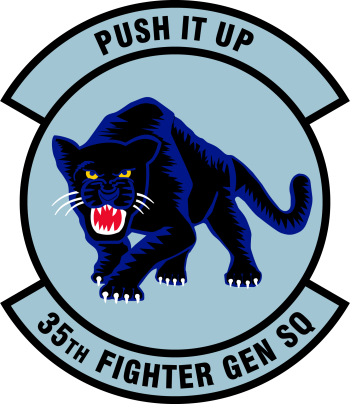 Coat of arms (crest) of the 35th Fighter Generation Squadron, US Air Force
