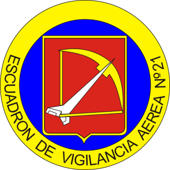Coat of arms (crest) of the Air Vigilance Squadron No. 21 and Pozo de las Nieves Air Force Barracks, Spanish Air Force