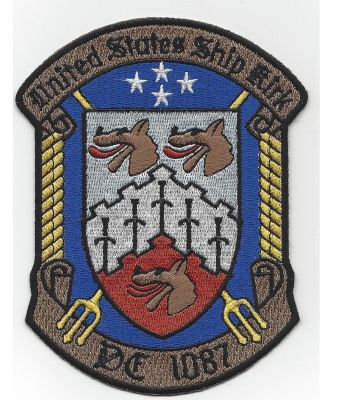 Coat of arms (crest) of the Destroyer Escort USS Kirk (DE-1087)