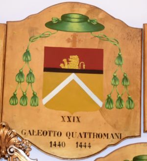 Arms (crest) of Galeazzo Quattromani