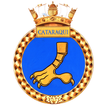 Coat of arms (crest) of the HMCS Cataraqui, Royal Canadian Navy