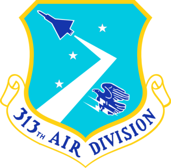 Coat of arms (crest) of the 313th Air Division, US Air Force