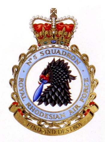 Coat of arms (crest) of the No 5 Squadron, Royal Rhodesian Air Force