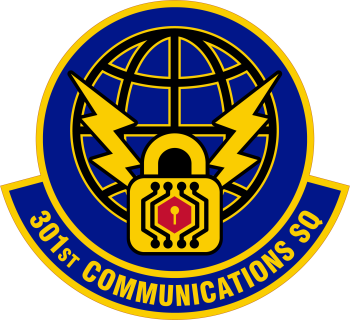 Coat of arms (crest) of the 301st Communications Squadron, US Air Force