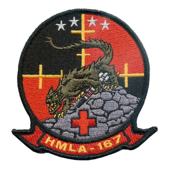 Coat of arms (crest) of Marine Light Attack Helicopter Squadron (HMLA)-167 Warriors, USMC