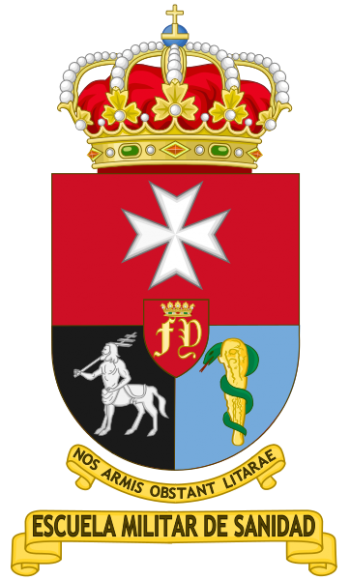 Coat of arms (crest) of Military Medical School, Spain