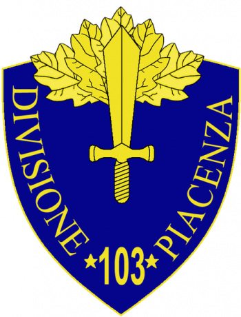 Coat of arms (crest) of the 103rd Infantry Division Piacenza, Italian Army