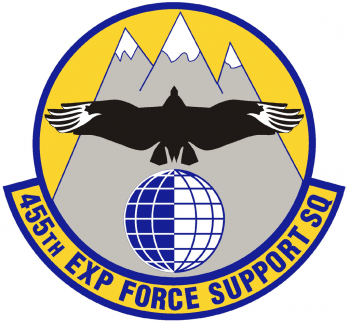 Coat of arms (crest) of the 455th Expeditionary Force Support Squadron, US Air Force