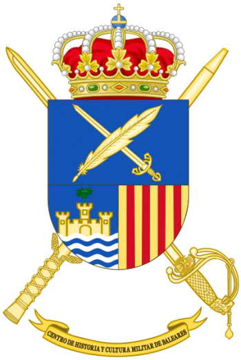 Coat of arms (crest) of the Military History and Culture Center Balearic Islands, Spanish Army
