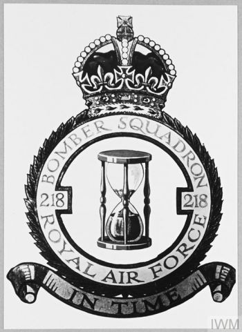 Coat of arms (crest) of the No 218 Bomber Squadron, Royal Air Force