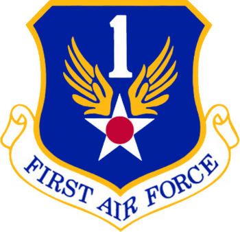 Coat of arms (crest) of 1st Air Force, US Air Force