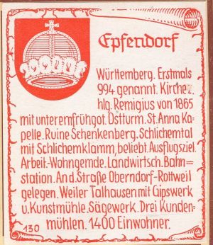 Wappen von Epfendorf