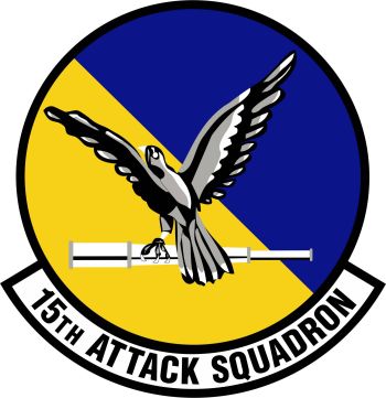 Coat of arms (crest) of the 15th Attack Squadron, US Air Force