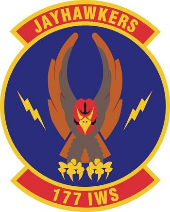 Coat of arms (crest) of the 177th Information Warfare Agressor Squadron, US Air Force