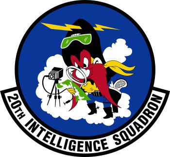 Coat of arms (crest) of the 20th Intelligence Squadron, US Air Force