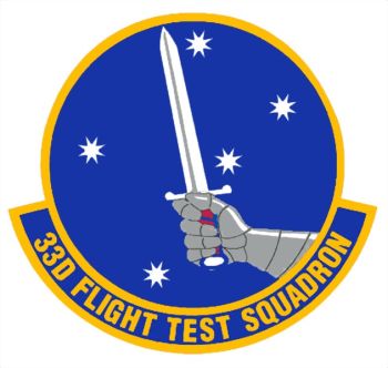 Coat of arms (crest) of the 33rd Flight Test Squadron, US Air Force