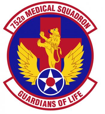 Coat of arms (crest) of the 752nd Medical Squadron, US Air Force
