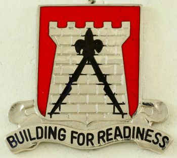 Coat of arms (crest) of 891st Engineer Battalion, US Army