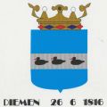 Wapen van Diemen/Coat of arms (crest) of Diemen