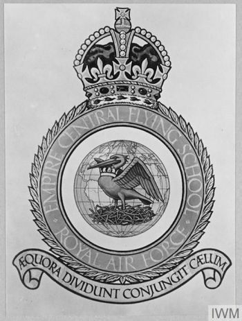 Coat of arms (crest) of the Empire Central Flying School, Royal Air Force