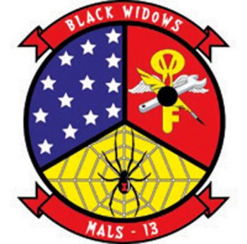 Coat of arms (crest) of MALS-13 Black Widows, USMC
