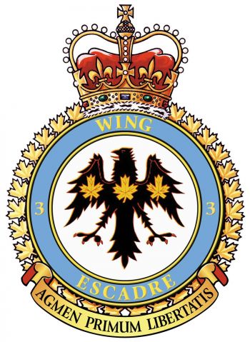 Coat of arms (crest) of the No 3 Wing, Royal Canadian Air Force