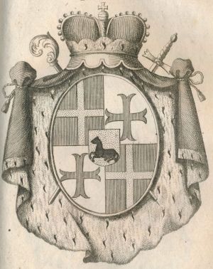 Arms of Wilhelm Anton von der Asseburg zu Hinnenburg