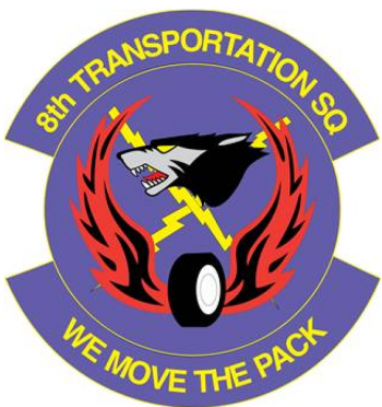 Coat of arms (crest) of the 8th Transportation Squadron, US Air Force