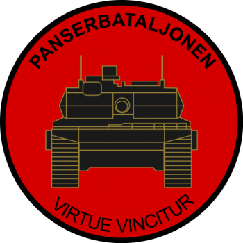 Emblem (crest) of the I Battalion, The Jutland Dragoon Regiment, Danish Army