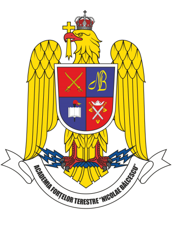 Coat of arms (crest) of the Land Forces Academy Nicolae Bălcescu, Romanian Army