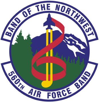 Coat of arms (crest) of the 560th Air Force Band, US Air Force