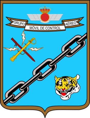 Coat of arms (crest) of the Mobile Air Control Group, Spanish Air Force