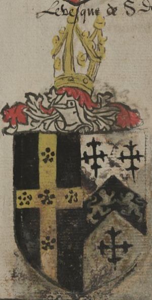Arms (crest) of William Barlow (Bishop of Chichester)