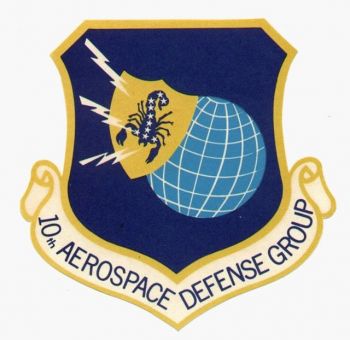 Coat of arms (crest) of the 10th Aerospace Defense Group, US Air Force