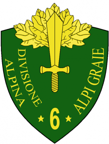 Coat of arms (crest) of the 6th Alpine Division Alpi Graie, Italian Army