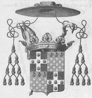Arms (crest) of Charles-François-Siméon de Saint-Simon de Vermandois de Rouvroy de Sandricourt
