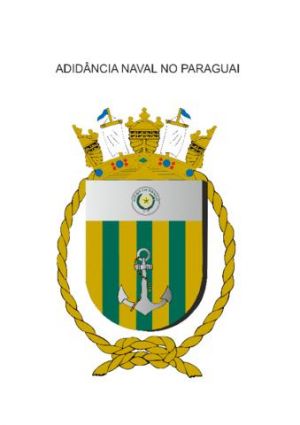 Coat of arms (crest) of the Naval Attaché in Paraguay, Brazilian Navy