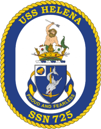 Coat of arms (crest) of the Submarine USS Helena(SSN-725)