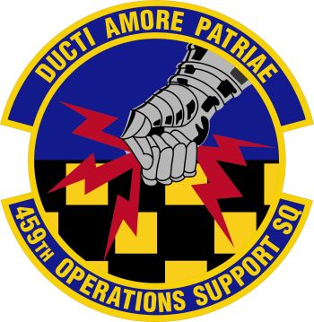 Coat of arms (crest) of the 459th Operations Support Squadron, US Air Force