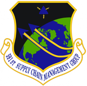 Coat of arms (crest) of the 591st Supply Chain Management Group, US Air Force