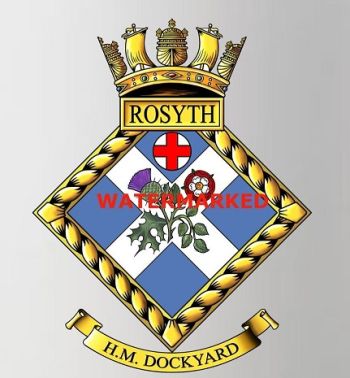 Coat of arms (crest) of the H.M. Dockyard Rosyth, Royal Navy