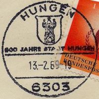 Wappen von Hungen/Arms (crest) of Hungen