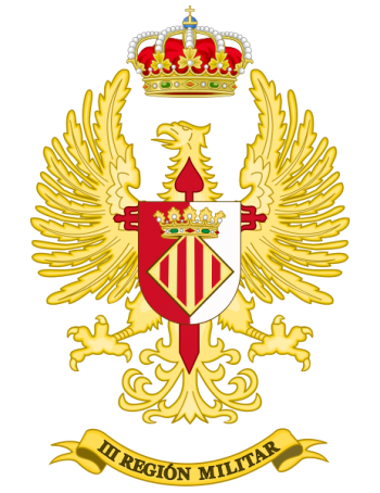 Coat of arms (crest) of the III Military Region, Spanish Army