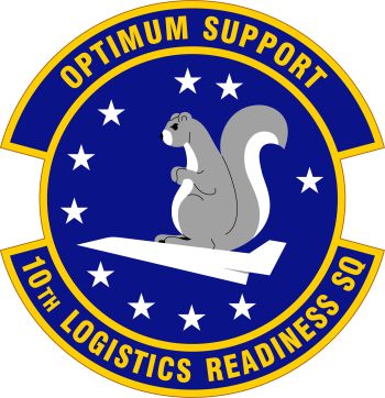 Coat of arms (crest) of the 10th Logistics Readiness Squadron, US Air Force
